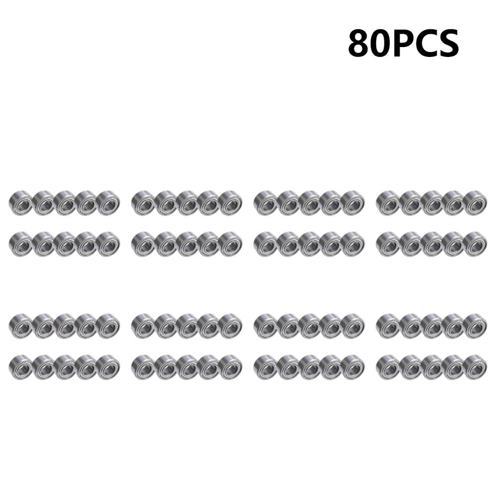 200pcs High Speed Bearing Miniature 685ZZ Axle Bearing Strong Load Capability Carbon Steel Replacement Power Transmission Parts