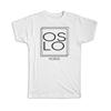 Gift T-Shirt : OSLO Norway Square Modern Minimalist Font