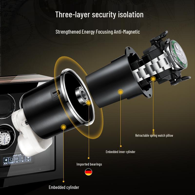 In-Stock Milanese Automatic Watch Winder and Storage Box