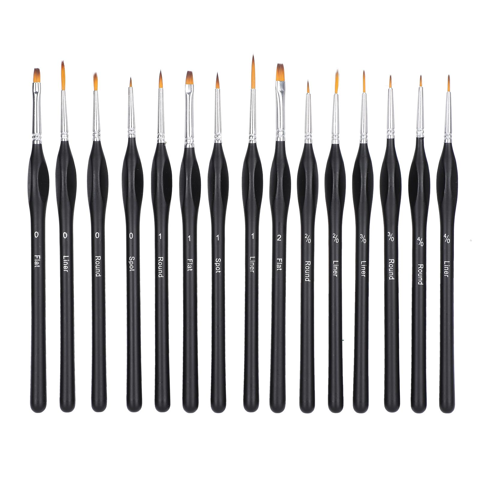 

Набор из 15 кистей для рисования акварелью, маслом, кисти для рисования с сумкой для хранения