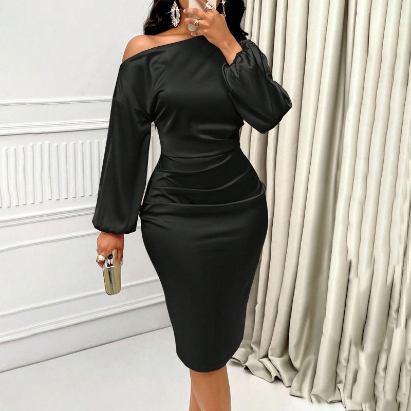 Women's Summer Dress Sexy Spice Satin Dress Haute Couture