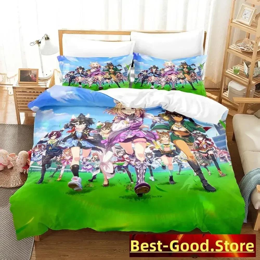 3D Pretty Derby Bedding Set Single Twin Printed Bed Set With Pillowcase Bed Duvet Cover Soft Single Double Queen Super King Size