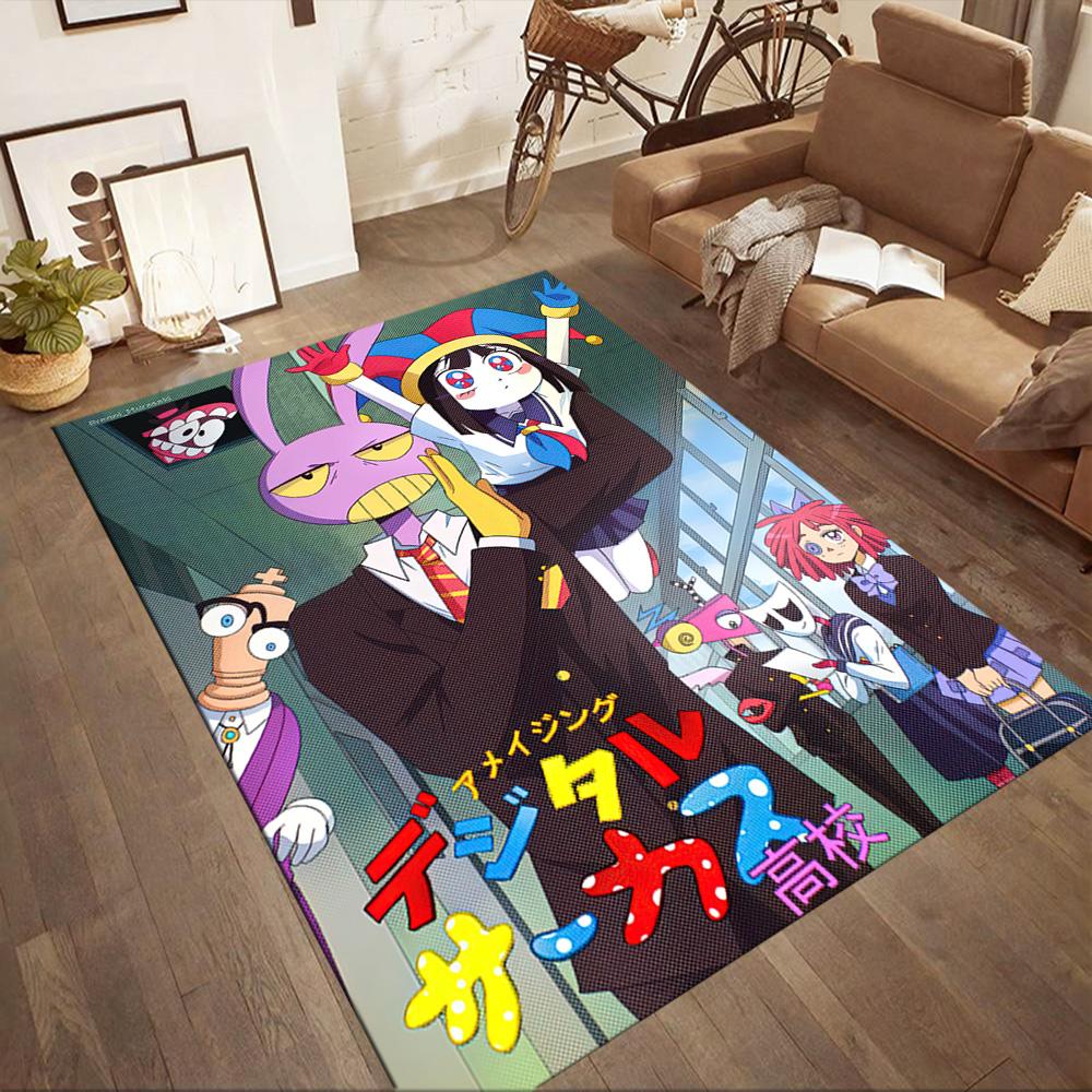 Digital Circus Carpet Design For Outdoor Dining Room Dormitory Living Rooms Antislip Carpet Anime Office Decor Best For Christmas