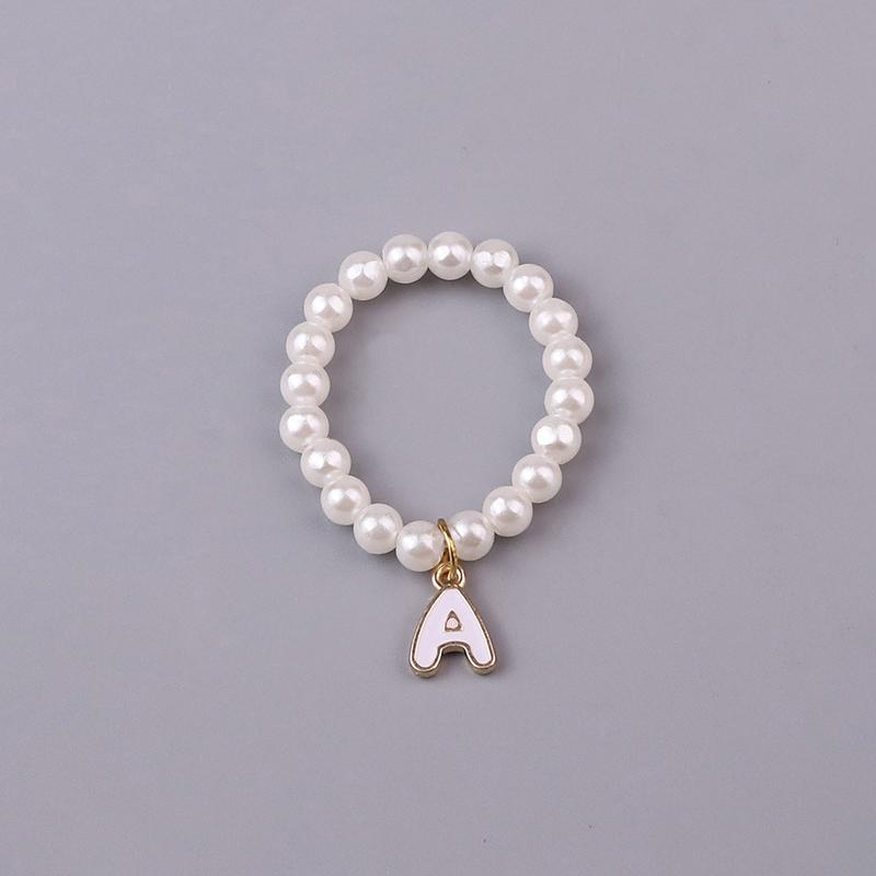 Doll Necklaces, Elegant Sweet 26 Letters Pearl Necklace Cute Doll Accessories For 10.5Cm 4.0 Mini Doll Chain Jewelry & Outfit