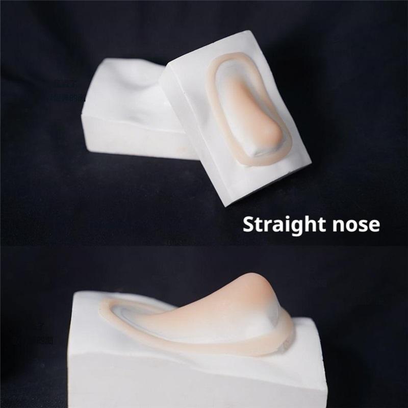 Силиконовый накладной нос и подбородок для косплея - Профессиональный макияж, спецэффекты - Безопасен для кожи, Натуральный, Многоразовый, Силиконовый накладной нос