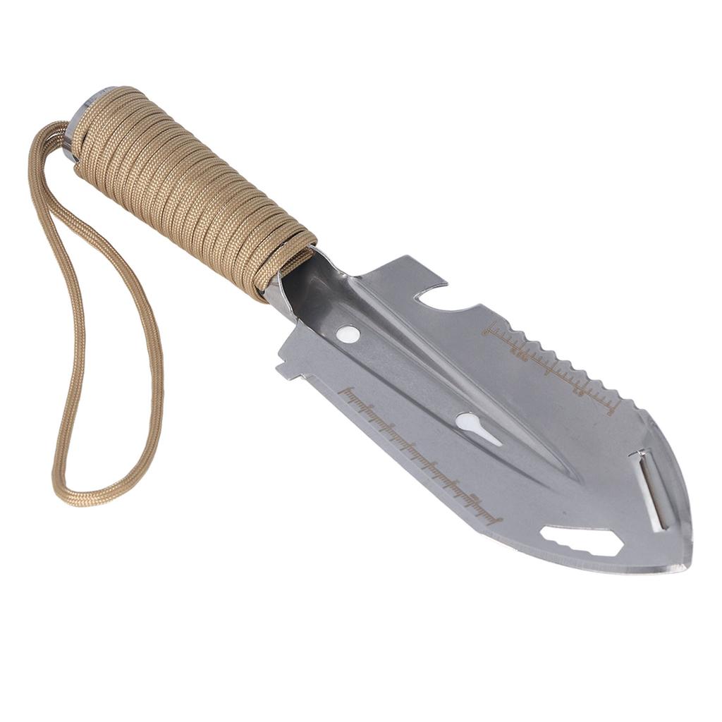 Mini-Kelle, Rucksack-Schaufel, multifunktionaler Edelstahl für die Gartenarbeit, Bepflanzung im Freien