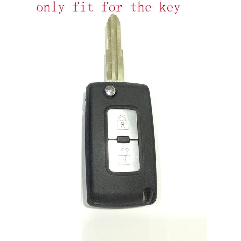 ZAD 2 Buttons Silicone Car Key Cover Case Protection for Mitsubishi Lancer 10 Outlander 3 Pajero Sport Remote Key Car Accessory