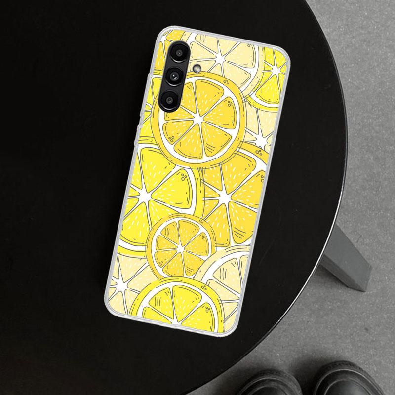Summer Fruits Lemon Phone Case Cover for Samsung Galaxy A17 A16 A26 A36 A56 A57 A37 A15 A25 A35 A55 A14 A24 A34 A54 A13 A23 A33