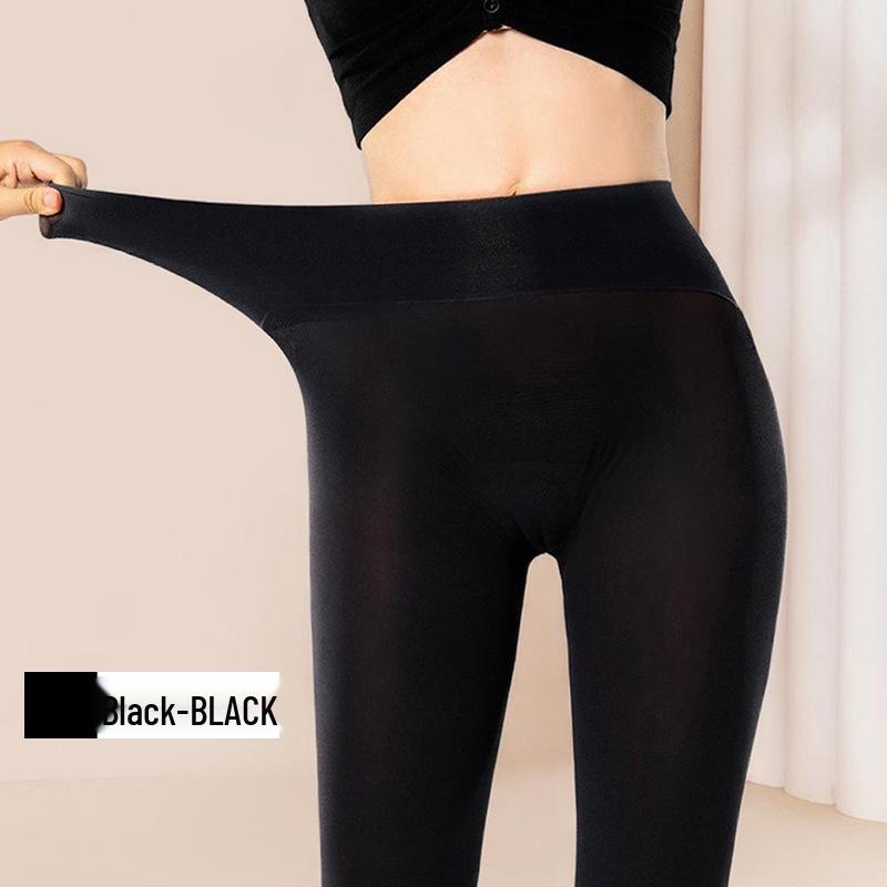 120D Seamless Velvet Pantyhose: Women's Autumn & Winter Tummy Control, Hip Lifting, Shaping Leggings