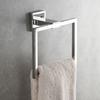 Nickel 304 Stainless Steel Bathroom Towel Ring Square Bathroom Hanging Ring Wall-mounted Towel Hanger Bathroom Accessories