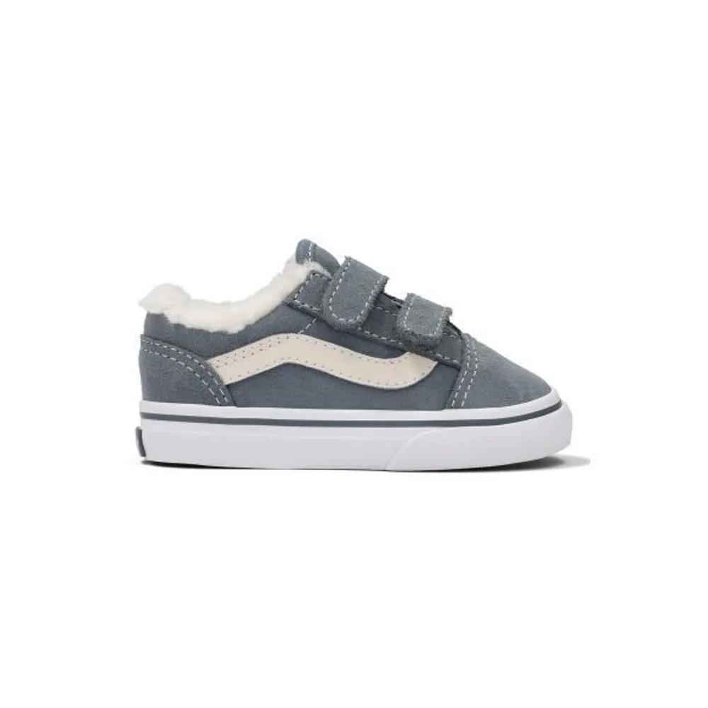 Vans KIDS Toddler Old Skool V-Suede Sherpa Stormy Weather 04 140