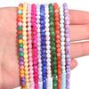 1 String 4mm Natural Shell Round Beads Colorful Loose Spacer Ball Beads For DIY Exquisite Bracelet Necklace Jewelry Supplies
