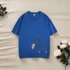 Heavyweight 220g Children's Combed Cotton Cartoon T-Shirt - Short Sleeve, Casual Trendy Top for Boys and Girls