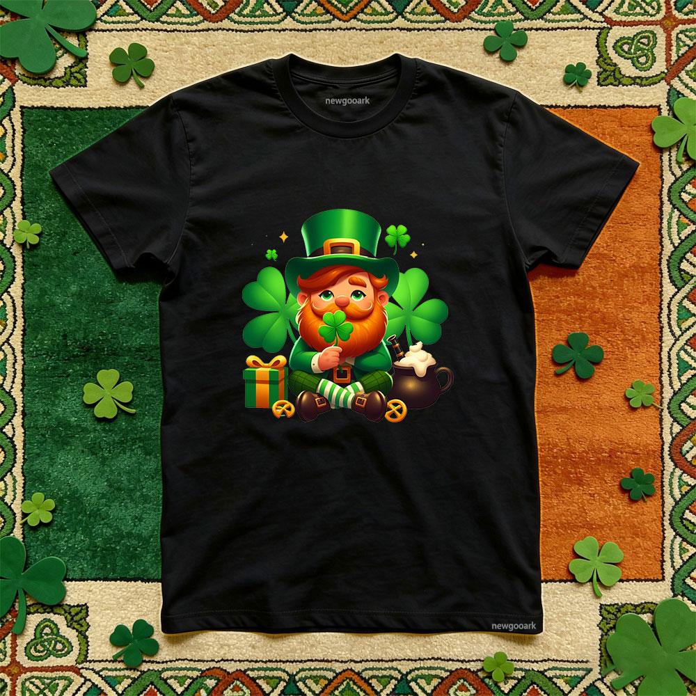 Saint Patrick lucky Irish green Retro t shirt Unisex cotton funny festival printed T shirt Casual woman man Adult Party tee