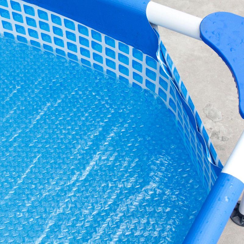 Poolabdeckung Rechteckig Rund Solar Sommer Wasserdicht Pool Wanne Staub Outdoor PE Luftpolsterfolie Decke Zubehör Poolabdeckung
