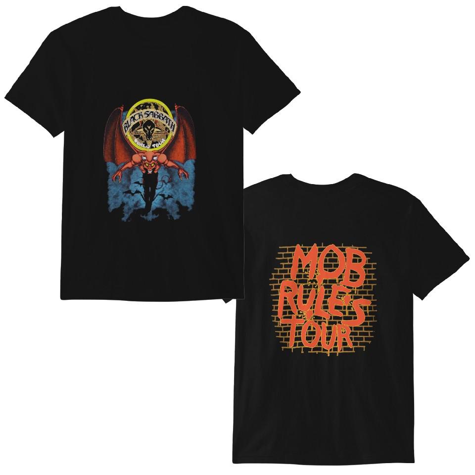 Винтажная футболка Black-Sabbath Mob Rules Tour 1981 года Классическая футболка S
