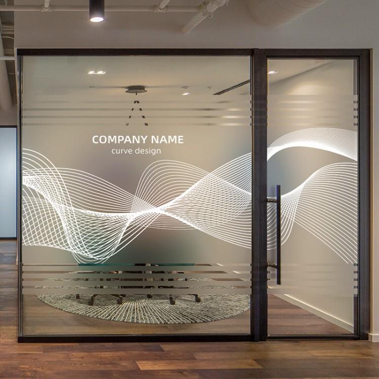 Decorative Frosted Glass Sticker for Office Partitions