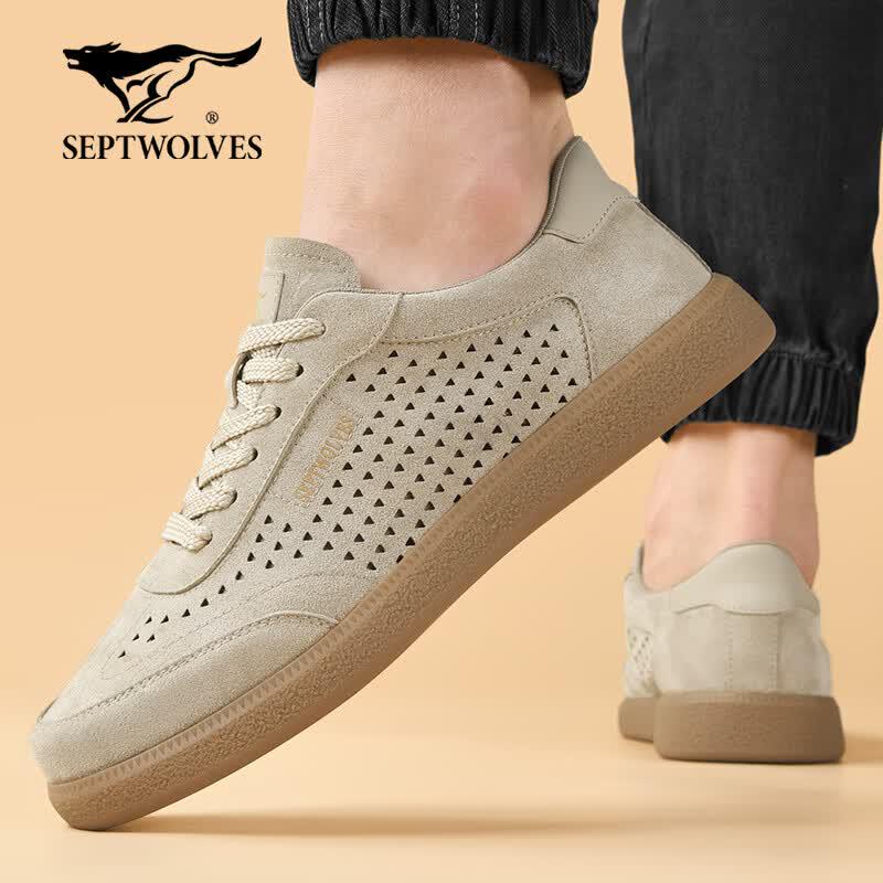 Sevenwolves Herren 2026 Sommer Perforierte Freizeit Low-Top Sneaker