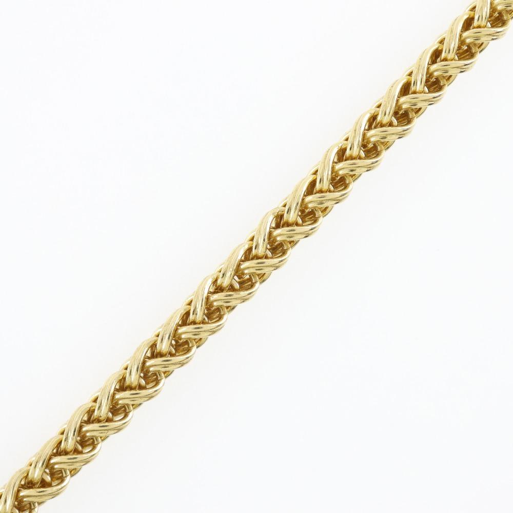 Chanel COCO Mark Necklace Flour Vintage Plated Gold/shell Flour 108g Women Used