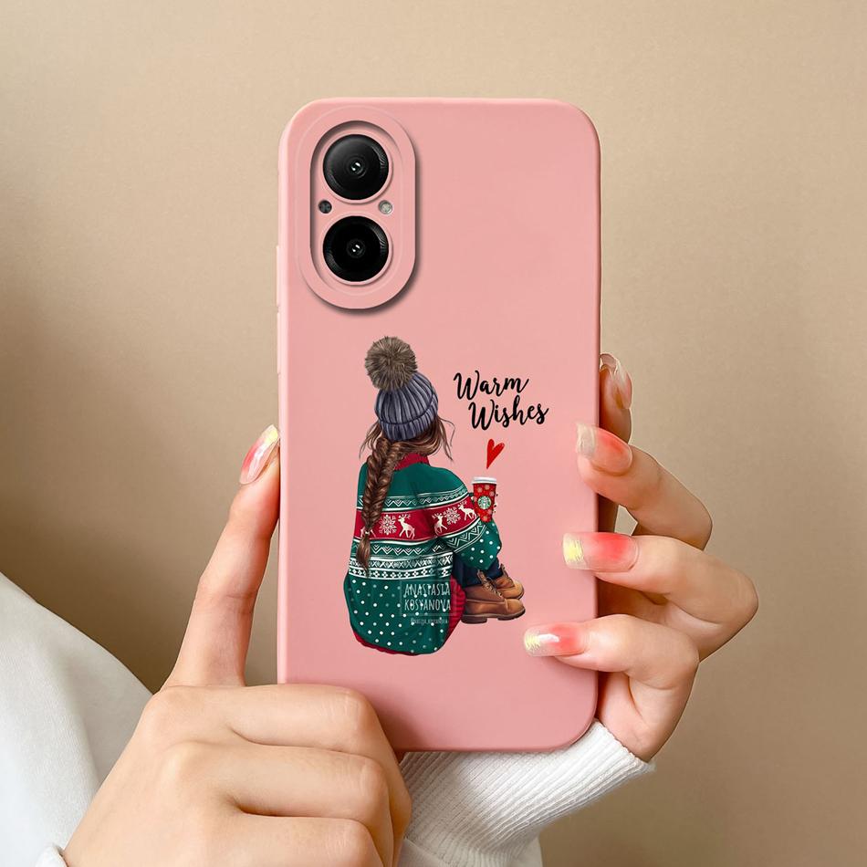 Phone Case For Realme C67 Multiple Patterns Soft Liquid Silicone Full Protection Anti Choc Cover For Realme C 67 Fundas Coque