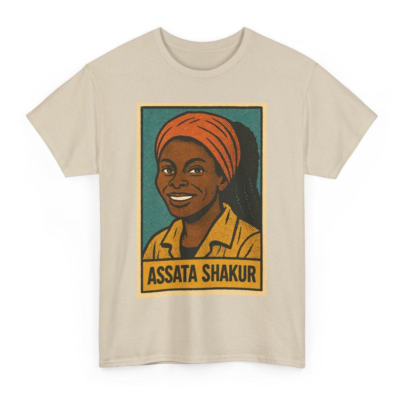 Assata Shakur T-Shirt: Retro Comic Style Activist Tee M