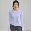 Women's Round Neck Long Sleeve Athletic Top