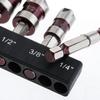 5PCS 1/4 3/8 1/2 5/8 3/4inch Countersunk Bits Multi-Size Deburring Bit Countersink Bits  Plastic