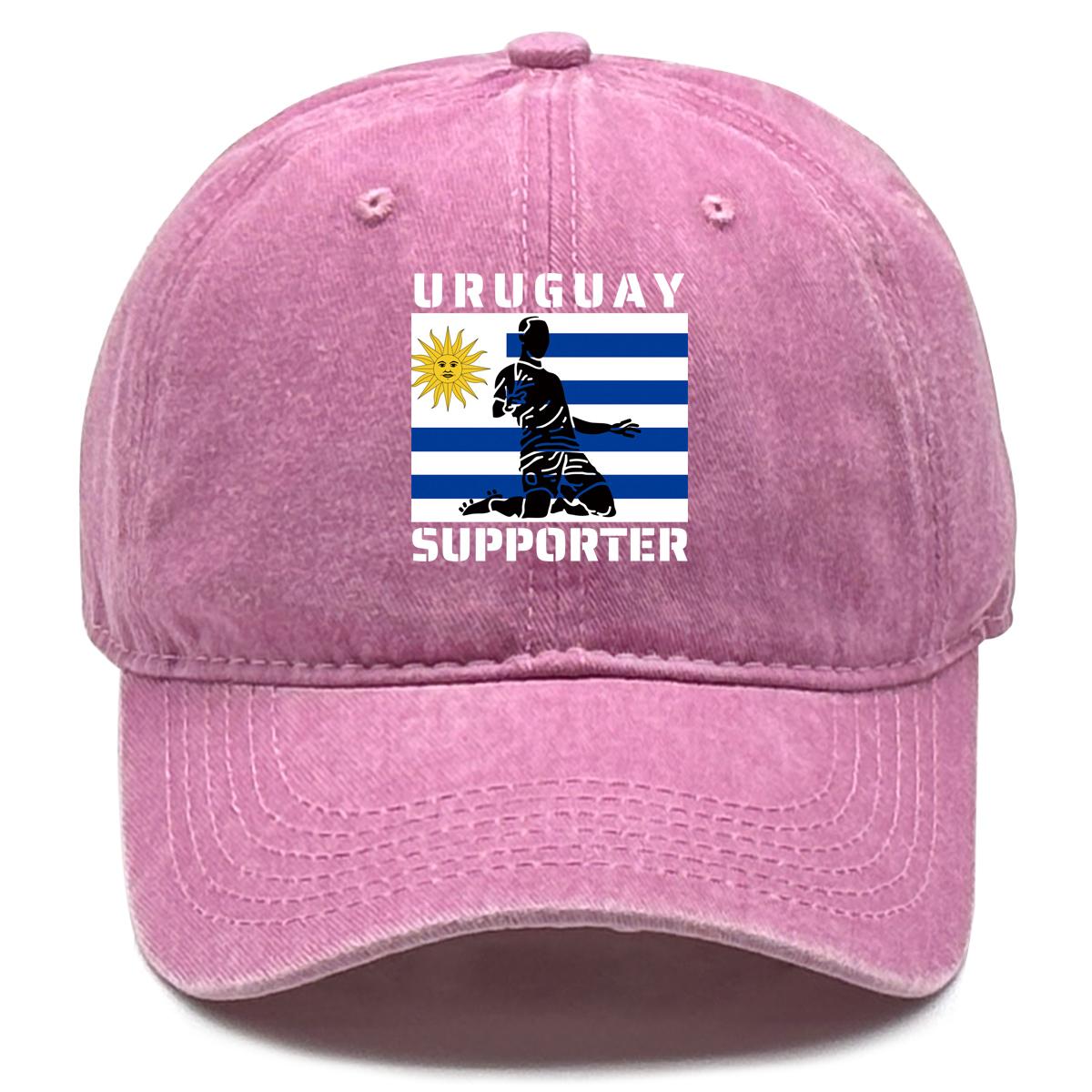 

Уругвайский флаг Футбол Принт Регулируемая Солнцезащитная Шляпа, Патриотичная Сетчатая Шляпа Модная Повседневная Легкая Выстиранная Бейсболка Снэпбэк as the picture розовый