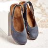 Spring and Autumn New  Shoes Single Shoes Large Size Bag Head Empty  Flat Sandals