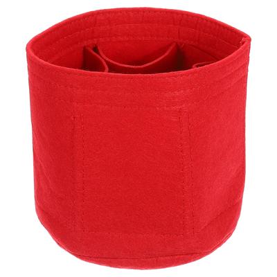 Uxcell Bag Organizer Insert, Portable Felt Storage Pouch, Round Multi-Pocket Shaper for Bucket Bags, Dome Satchels, Totes, and Handbags (15cm X 15cm,