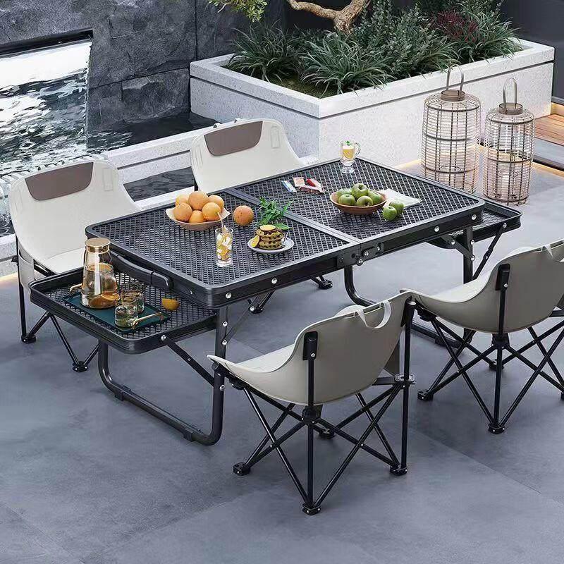Aluminum Alloy Iron Mesh Folding Camping Table