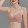 French-style Sexy Lace Thin Triangle Cup Bra Wire-free Push-up Women's Underwear