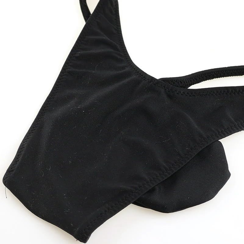 La Pomme Bikini MFS Thin Side 3D Pouch Made in White Men's Shorts, Fabric, Elastic, Front, Half-Back Bikini, Japan, 622049,