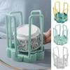 Draining Retractable Bowl Rack Single Tier Dish Display Stand Tableware Drainer Rack  Kitchen