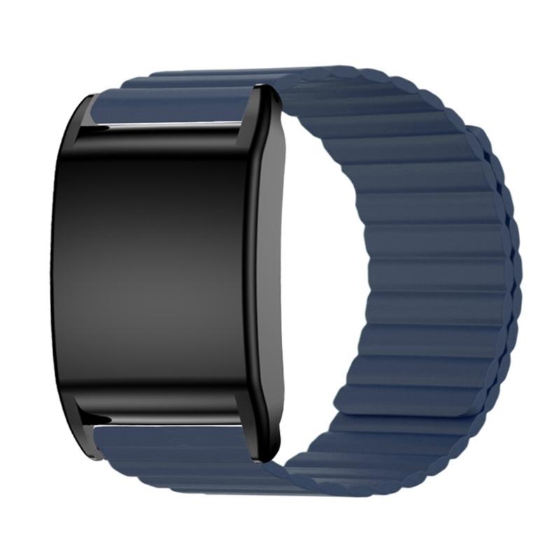 Comfortable Silicone Band Wristband Belt Breathable For 4.0 Smartwatch Water Resistant Straps Bracelets Daily Wear полуночно-синий
