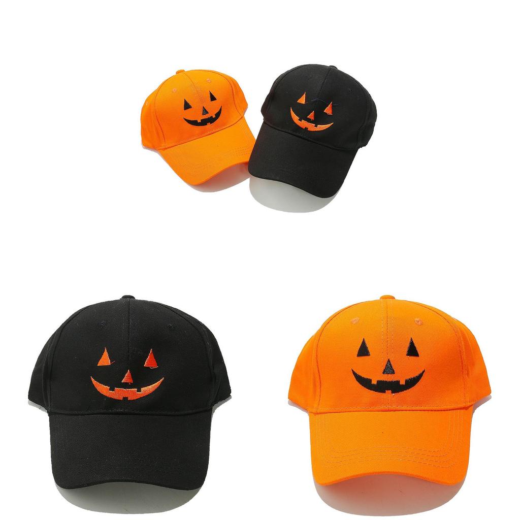 Pumpkin Skull Baseball Cap With Sun Protection For Halloween And Street Style