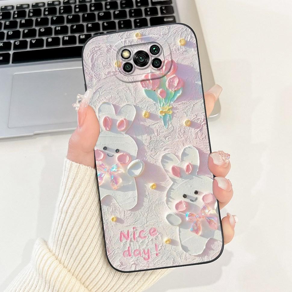 Phone Case For Xiaomi Poco X3 Pro Cases Simple Pattern Shockproof Back Cover Soft TPU For Xiaomi Poco X3 PocoX3 NFC Case Bumper