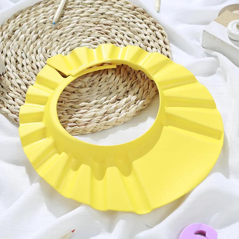 Shower Baby Soft Cap Adjustable Hair Wash Hat for Kids Ear Protection Safe Children Shampoo Bathing Shower Protect Head Cover