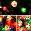 Christmas Ball Ornament Lights, 28ft 25 Bulb Christmas Tree Lights, Indoor String Lights Multicolor, Plug In Expandable Wire Lights for Christmas