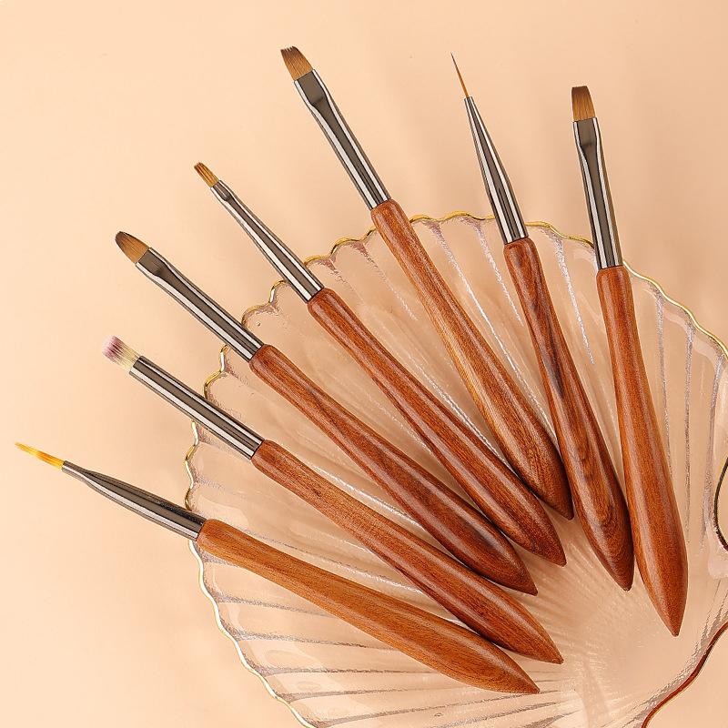 1Pcs Uv Gel Nail Brush Diy Painting Pen Manicure Acrylic Drawing Brush For Nail Art Design Nails Tip Display Painting Tool