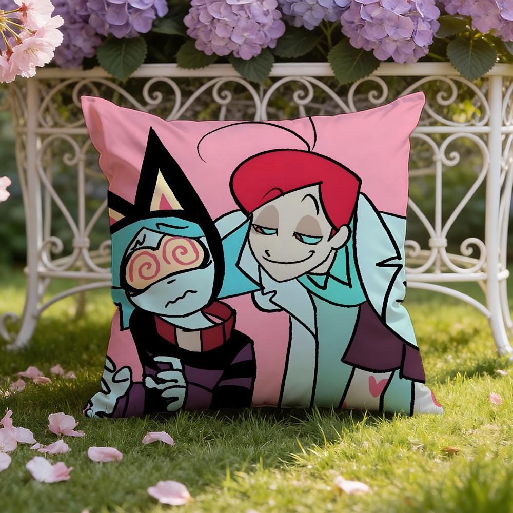 Anime P-PSYCHO C-CUTIESS Cushion Cover Home & Car Dual-Scene Pillow Cover: Reversible for Premium Comfort