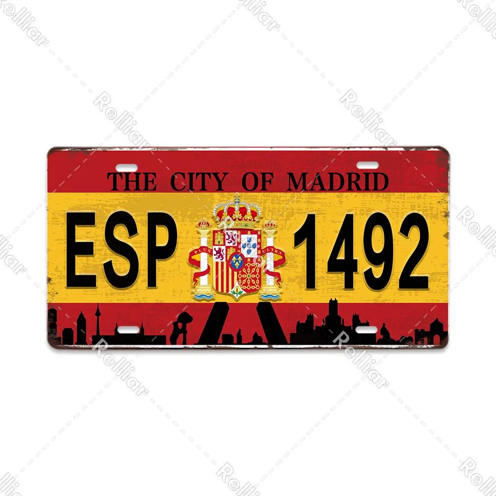 The City Of Your Place Metal Tin Sign Vintage City Plaque Decor for Bar, Wall, Paris New York Berlin Gift Poster Various Regions