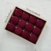 Wine Red Christmas Ball Ornaments Christmas Tree Pendant  Xmas Party Decoration  New Year Home Decor