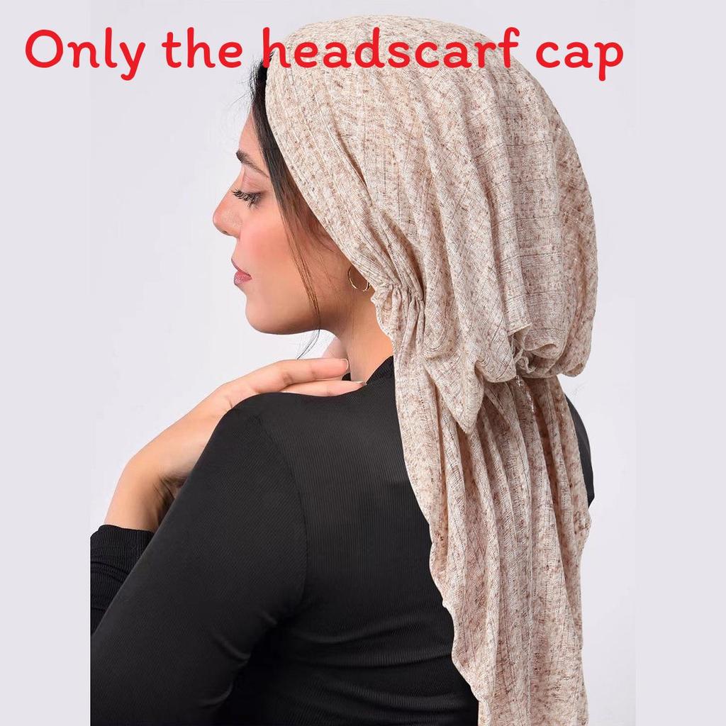 Polyester Womens Arc Hat With Double Tail Headscarf For Casual Travel