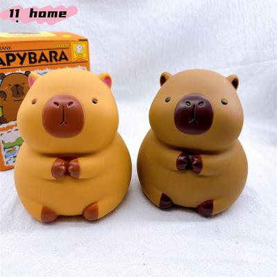 New Vinyl Capybara Piggy Bank Cartoon Brown Money Banks Capybara Coin Can Household