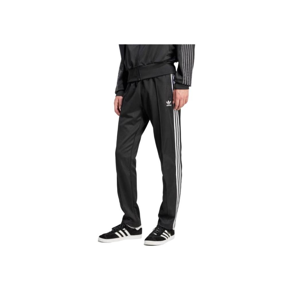 adidas Pantalones Deportivos de Punto con Estampado de Logotipo de Raya Lateral Beckenbauer para Hombre Parte Inferior Negro Clásico ll5764