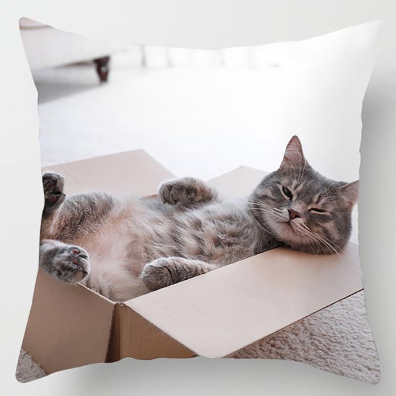 

Декоративная наволочка серии Cute Kitty, украшение для офиса, гостиной, спальни, детской комнаты, наволочка для украшения дома 40x40cm