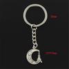 Fashion Keychain 22x19mm Eiffel Tower Paris Moon Pendants DIY Men Jewelry Car Key Chain Ring Holder Souvenir For Gift