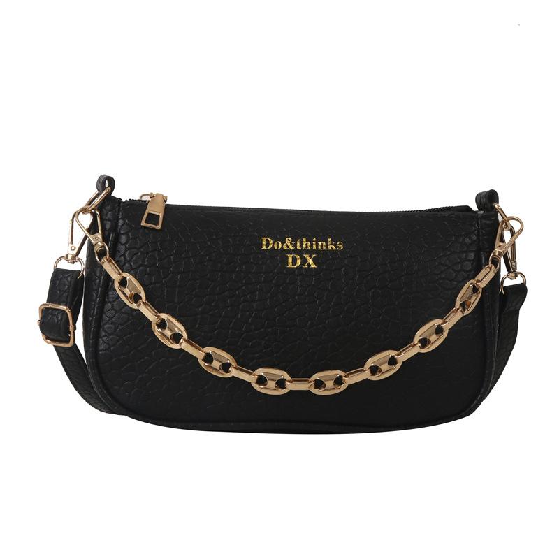 Lychee Pattern Chain Women's Bag New Niche Design Sense Versatile Shoulder Messenger Bag Texture Underarm Bag