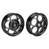 Front & Rear Wheel Rim Set 3.0x12" Black For Vespa Sprint Primavera 50 125 150